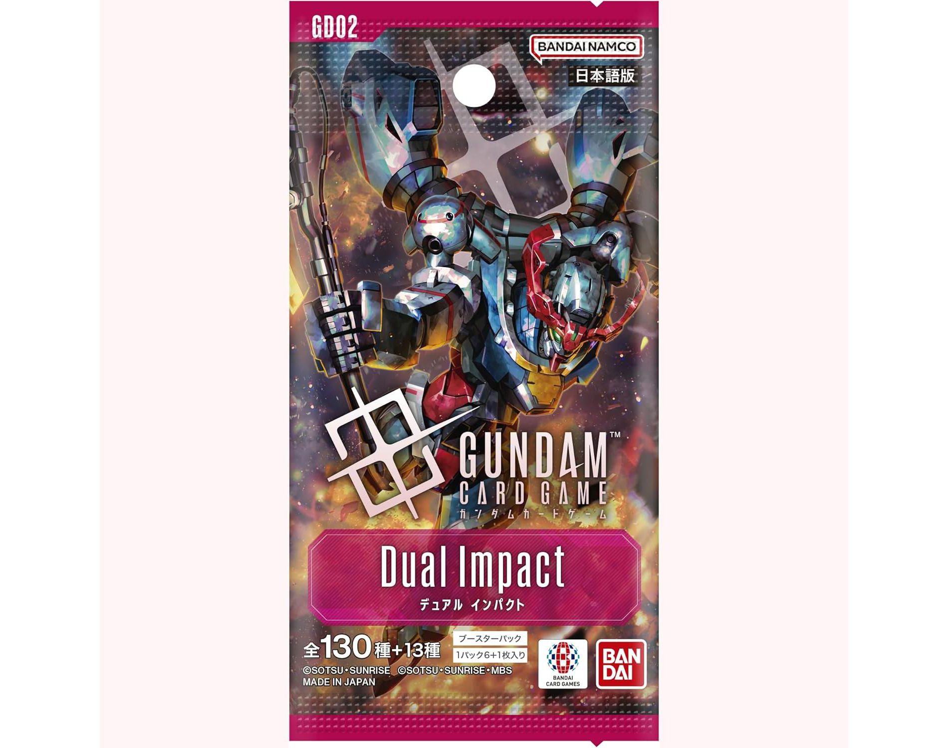Bandai Gundam Card Game Booster Pack - Dual Impact (GD02) (Japanese) - 6 Cards