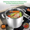 NutriChef Stainless Steel Cookware Stockpot - 8 Quart Heavy Duty Induction Pot with Lid, Polished Stainless Steel (NCSP8) - 4 of 4