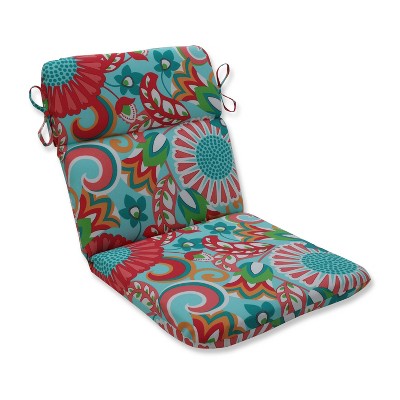 Sophia Rounded Corners Outdoor Chair Cushion Green - Pillow Perfect