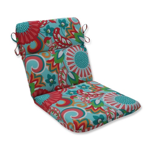 Sophia Rounded Corners Outdoor Chair Cushion Green - Pillow Perfect : Target