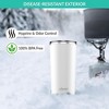 The Clean Hydration Co Insulated Tumbler with Ceramic Interior and Lid, Double Wall Design for Hot and Cold Drinks, Blue - 2 of 4