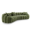 Minimore Modern Style 126.77" W Winnie Curved Shape 4S Sofa - 3 of 4