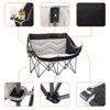 MUKE Camping Chair, Padded Double Camping Loveseat with Wine Glass Holders & Carry Bag for Beach, Camping & Lawn - 3 of 4
