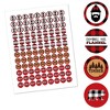 Big Dot of Happiness Lumberjack - Channel the Flannel - Buffalo Plaid Party Round Candy Sticker Favors - Labels Fits Chocolate Candy (1 Sheet of 108) - 2 of 4
