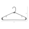 REGALWOVEN Plastic Durable Space Saving Smooth Edge Clothes Hangers 20 Pcs - 2 of 4
