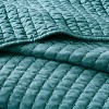 Sapphtopaz Comforter Set Bedding Quilt Set Simple Solid Color Reversible Quilt Set - 3 of 4