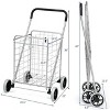 Mojgar Portable Folding Shopping Cart Utility for Grocery Laundry - 3 of 4