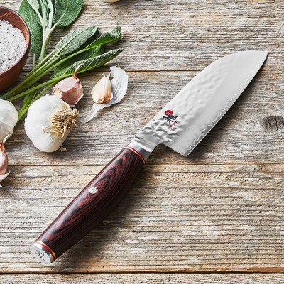 Miyabi Artisan 5.5-inch Stainless Steel Santoku Knife with Rosewood Handle