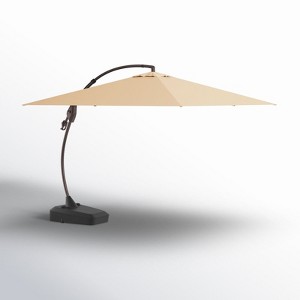GRANDPATIO 9'10" Square Cantilever Sunbrella Umbrella - 1 of 4
