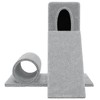 vidaXL Cat Tree Light grey Engineered wood Medium Durable Cat Tree - 3 of 4