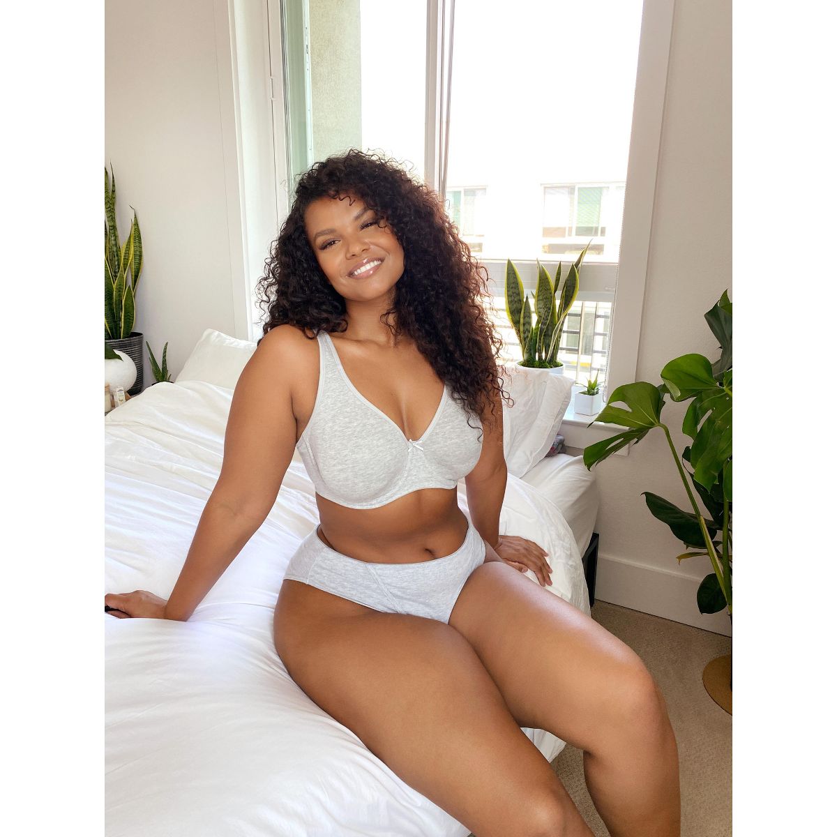 Fit For Me by Fruit of the Loom Womens Plus Size Beyond Soft Cotton Unlined Underwire Bra - thumbnail 7
