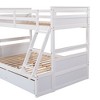 PAGED Twin over Full Bunk Bed, Modern Wooden Bed Frame, Convertible Bed Frame with 2 Storage Drawers and Ladder for Bedroom - 4 of 4