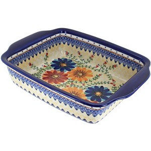 Blue Rose Polish Pottery 548 Vena Casserole - 1 of 1