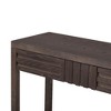 Kumasinova 51.3" Sofa Table with Striped Design,Veneer Console Table with Drawers,Entryway Table with Storage Open Shelf,Console Tables for Entryway - 4 of 4