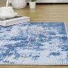 Acekool Washable Area Rug, Modern Abstract Non-Slip Stain Resistant Accent Carpet for Living Room Bedroom, Easy Care - 3 of 4