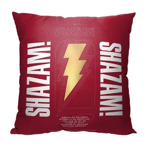 Warner Bros. DC Comics Shazam We Are The Power Throw Pillow 18x18 Inches - 1 of 2