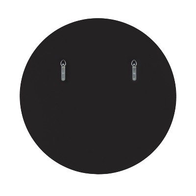 Jedda 26" Round Gunmetal Textured Wall Mirror