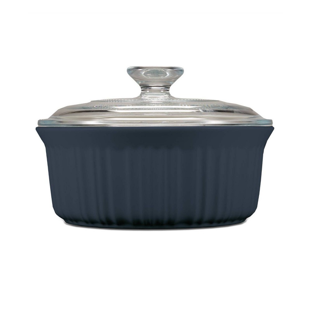 Photos - Pan CorningWare French Colors 1.5qt Round Ceramic Baking Dish - Navy