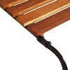 vidaXL Sun Lounger with Steel Legs Solid Wood Acacia - 4 of 4