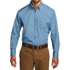 Mafoose Men's Classic Long Sleeve Stain Release Carefree Poplin Woven Shirt - 1 of 4
