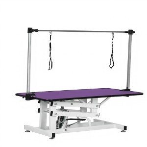 SEVOBAL Pet Grooming Tool Z-Shaped Hydraulic Pet Grooming Tool 330 Pounds Load Capacity Silent Lifting With Fixed Rope, Purple, 42.50"*23.50"*21.75" - 1 of 4