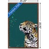 Trends International Snowtap - Jaguar Photobomb Framed Wall Poster Prints - 3 of 4