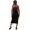 INSPIRE CHIC Women's Sequin Shawls and Wraps for Evening Dresses Fringed Sparkly Scarf 1Pc - 2 of 4