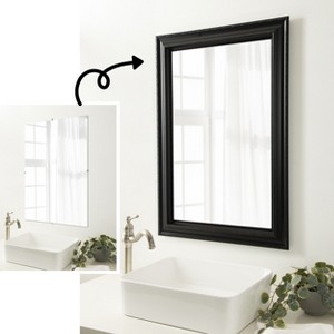 Amanti Art Mirror Makeover Bathroom Mirror Frame Border Kit - Fully Assembled Peel and Stick Frame - Mirror NOT Included - Parlor Trim - 1 of 4