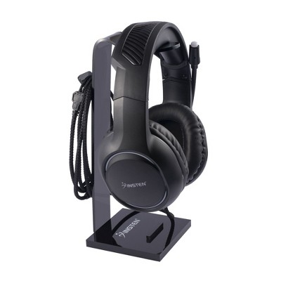 Insten Desk Headphone Stand & Holder Compatible with AirPods Max, Beats, Bose, Sony Wireless & All Gaming Headsets, Black