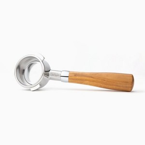 Crema Coffee Products - 58MM BOTTOMLESS PORTAFILTER - OLIVEWOOD - 1 of 4