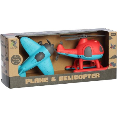 Aurora® Toys Wheatley™ 10" Inch Plane & Helicopter Toy Set