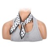 Unique Bargains Women's Polka Dot Satin Headband Black White 1 Pc - 3 of 4
