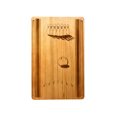 Slickblue Bowling Lane Shaped Pine Wood Board, 11.5"x18" – Perfect for Sports-Themed Parties & Snacks - image 1 of 3