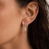 14K Gold Plated Dangle Earrings: Cute Cross & Heart Set, Hypoallergenic for Cartilage - 4 of 4
