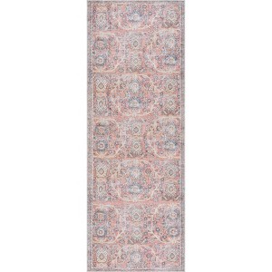 Hauteloom Urpi Rose & Blue Washable Area Rug - 1 of 4
