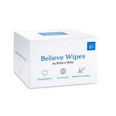 Believe Premium Viscose Made from Bamboo Baby Wipes
