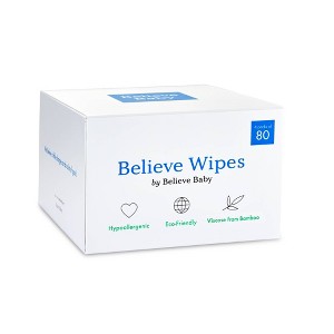Believe Premium Viscose Made from Bamboo Baby Wipes - 1 of 4