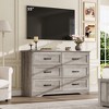 Garvee 5/6 Drawers Dresser for Bedroom,Chest of Drawers,Farmhouse Modern Wooden Dresser,Storage Organizer Dresser for Bedroom,Living Room,Kids Room - 4 of 4