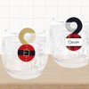 Big Dot of Happiness Jolly Santa Claus - Christmas Party Paper Beverage Markers for Glasses - Drink Tags - Set of 24 - 3 of 4
