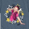 Boys' JoJo Siwa Jojo Wreath Short Sleeve Graphic T-Shirt - Heather Blue - Small - 2 of 4