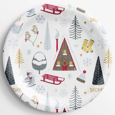 12ct Winter Icons Appetizer Plate - Wondershop™