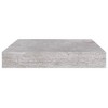vidaXL Floating Wall Shelves 2 pcs Concrete Gray 9.1"x9.3"x1.5" MDF - 4 of 4