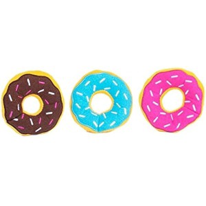ZippyPaws Burrow Replacement Miniz - Interactive Dog & Puppy Toys, Plush Refills Enrichment Squeaky Toys - Donutz - 1 of 1