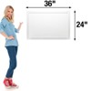 Excello Global Products White Wooden Magnetic Dry Erase Whiteboard, 24"x36" - 4 of 4