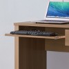 GlasFlength Desks Computer Desk Office Desk Writing Table Desk with Drawers Cabinet for Small Space Home Office, Beige, 39"*19.75"*30" - 4 of 4