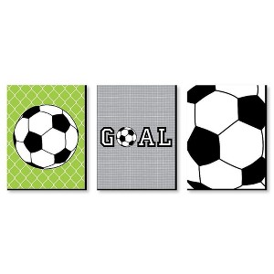 Big Dot of Happiness Goaaal - Soccer - Sports Themed Wall Art and Kids Room Decorations - Gift Ideas - 7.5 x 10 inches - Set of 3 Prints - 1 of 4