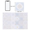 Unique Bargains PVC Tile Stickers 5.91"x5.91" White Blue 24 Pcs - 3 of 4