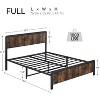 Full Size Bed Frames with Headboard, 14 Inch Classic Wood and Metal Platform Bed Frame Mattress Foundation, Under Bed Storage, Easy Assembly, Grey - 2 of 4