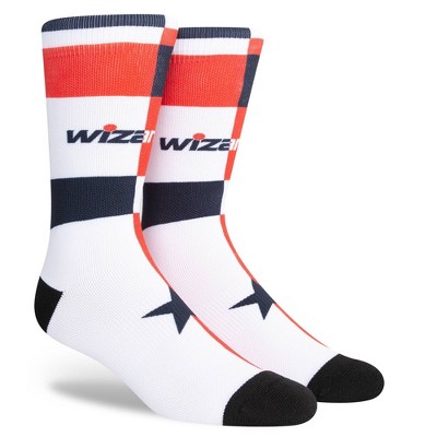 NBA Washington Wizards Split Crew Socks - L