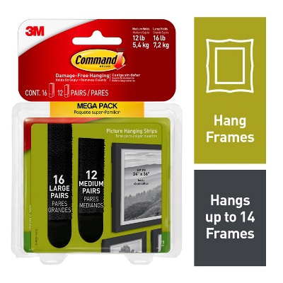 Command™ Large Picture Hanging Strips - Black, 12 pk - City Market